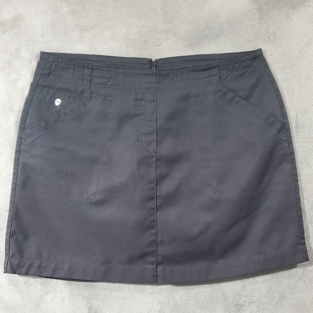 PGA Tour Golf Skort w/Bike Shorts Black 32" Waist